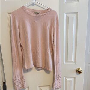 Burberry Light Pink Crew Neck Sweater